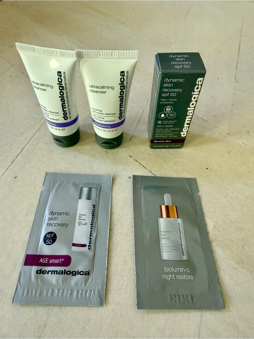 New Dermalogica Travel Set Cleanser & Dynamic Skin Recovery SPF 50 ✈️✈️✈️